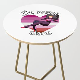 I'm Never Alone Side Table
