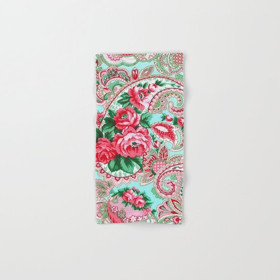 Floral Paisley Pattern 01 Hand & Bath Towel