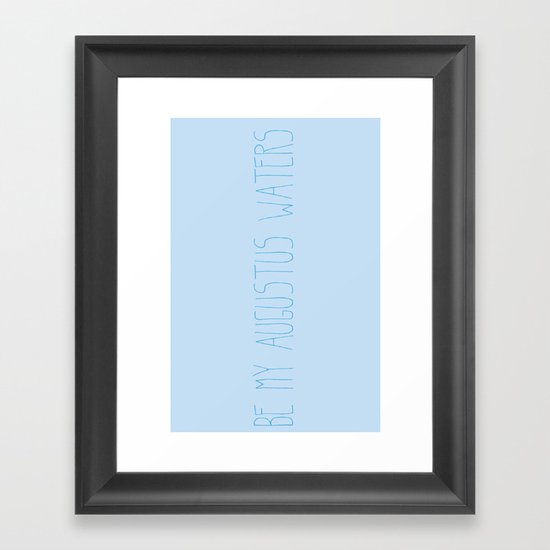 Augustus Waters Framed Art Print