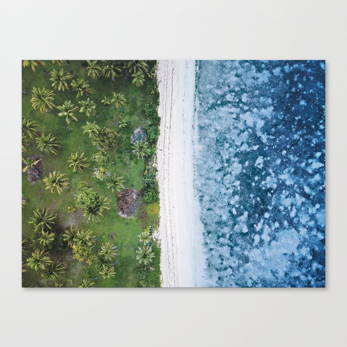 Tropical Colours Layers | Aerial Fine Art Photo Canvas Print