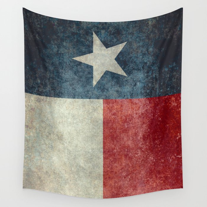 Texas state flag, Vertical retro vintage Wall Tapestry