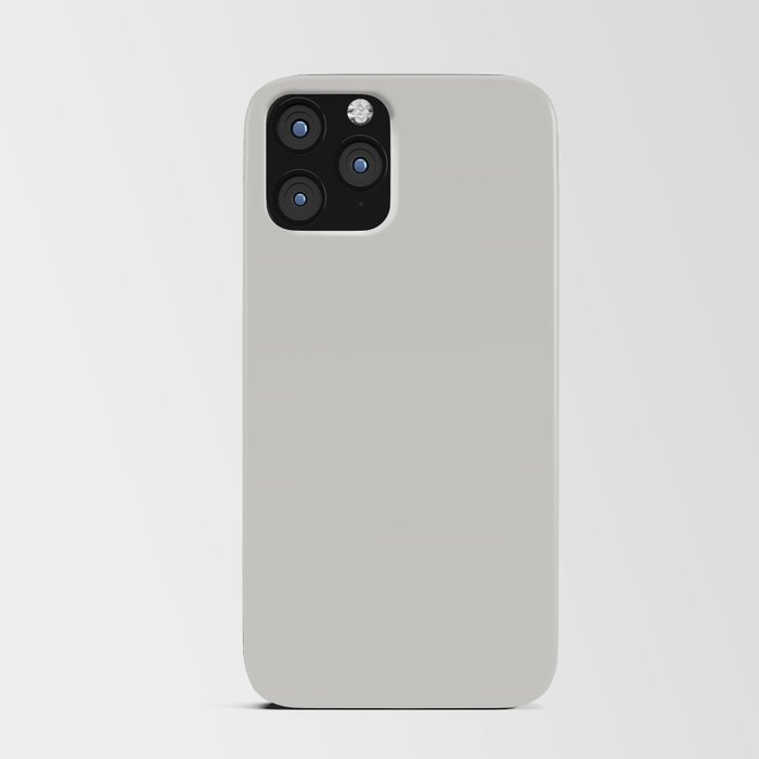 PURE WHITE Solid color. Pale Neutral iPhone Card Case