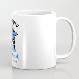 In November We Wear Blue Messy Bun Coffee Mug