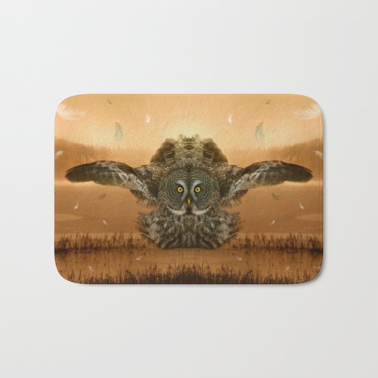 The greatest great gray of them all Bath Mat