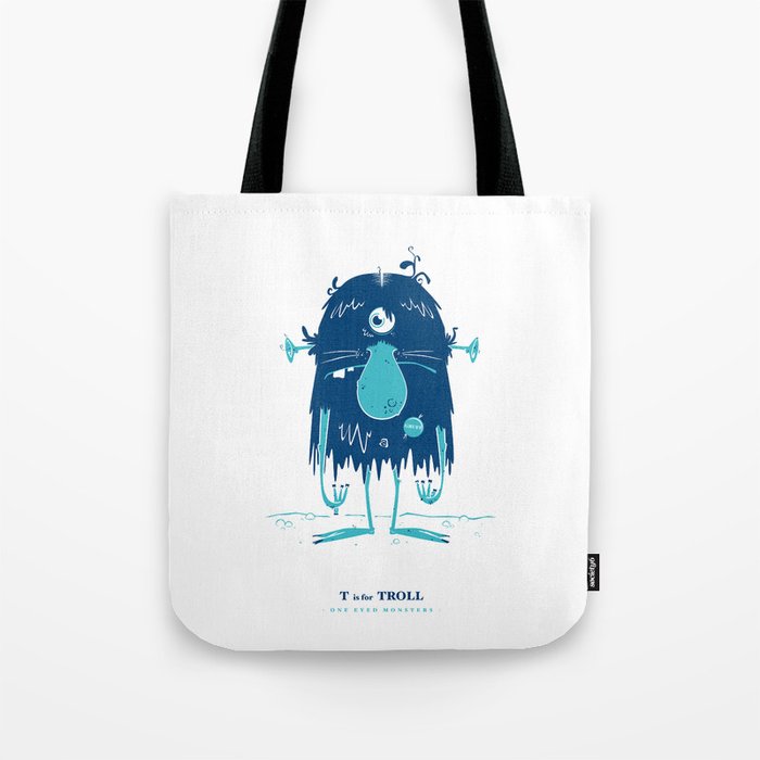 T is for Troll Tote Bag