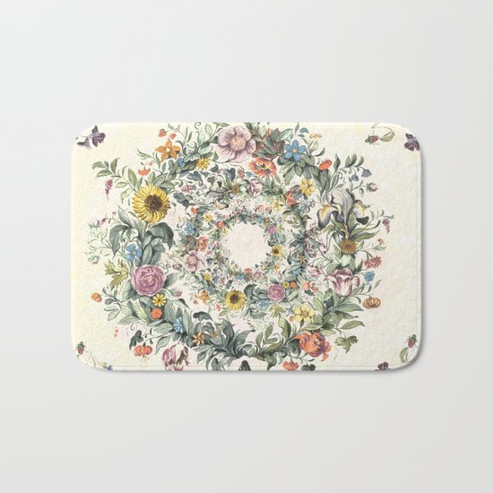 Circle of Life Cream Bath Mat