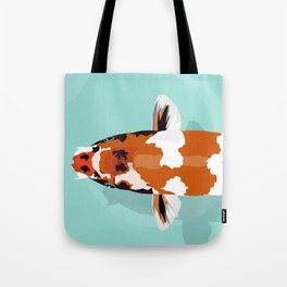 Orange Koi Fish  Tote Bag
