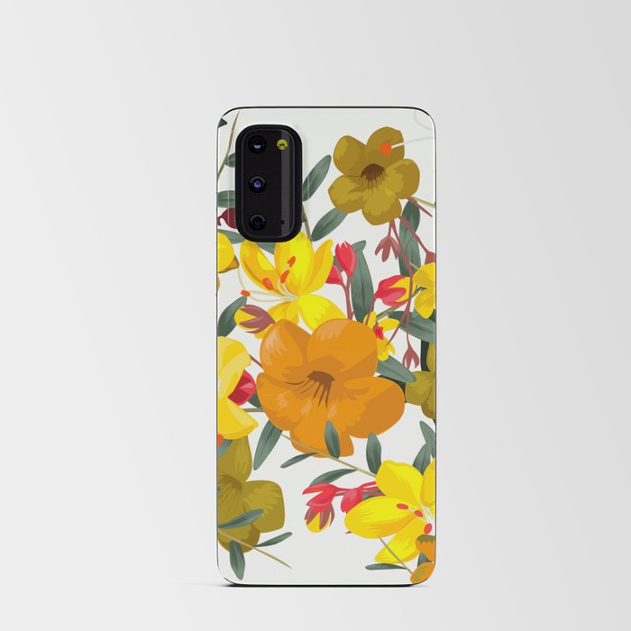 Yellow Flowers Android Card Case