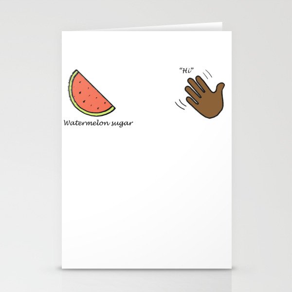 watermelon sugar 2 Stationery Cards