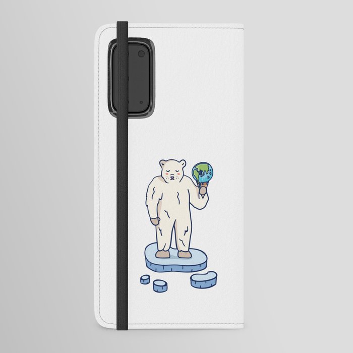 GlobaL Warming Polar Bear Android Wallet Case