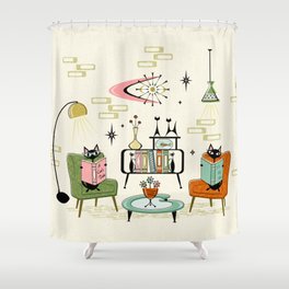 Cozy Cats’ Den ©studioxtine Shower Curtain