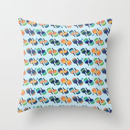 Colorful pickleball rackets 3 Throw Pillow