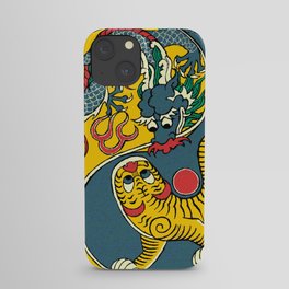 A Flag of Dragon and Tiger iPhone Case