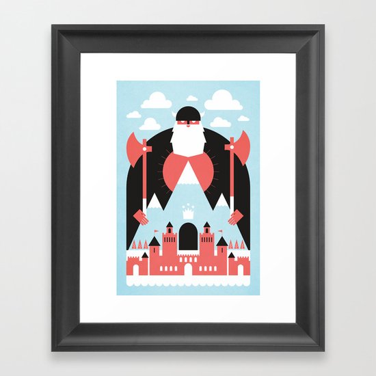 King of the Mountain Framed Art Print