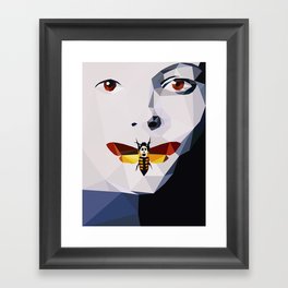 Silence of the Lambs - Low Poly Framed Art Print