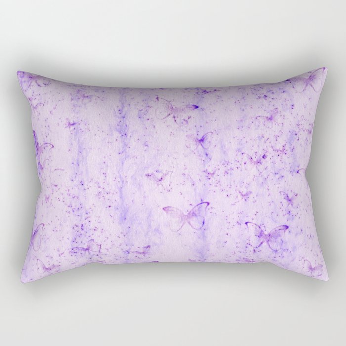 Lavender Butterflies Rectangular Pillow