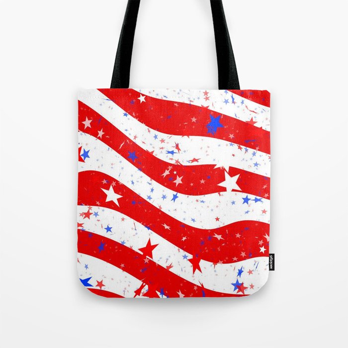 Patriotic Confetti Tote Bag