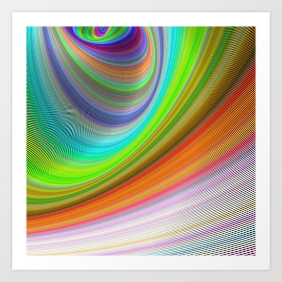 Color illusion Art Print