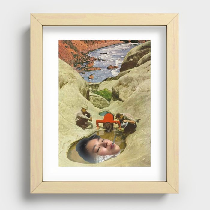 sinking Recessed Framed Print