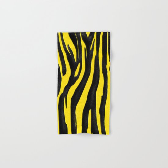 Bright Pink & Black Zebra Print Hand & Bath Towel