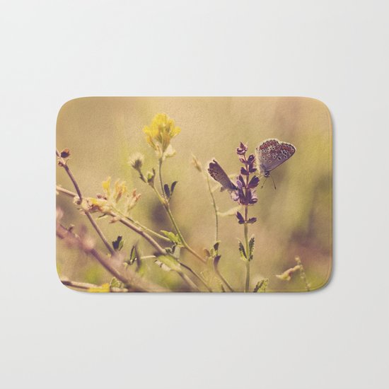 butterfly spring Bath Mat