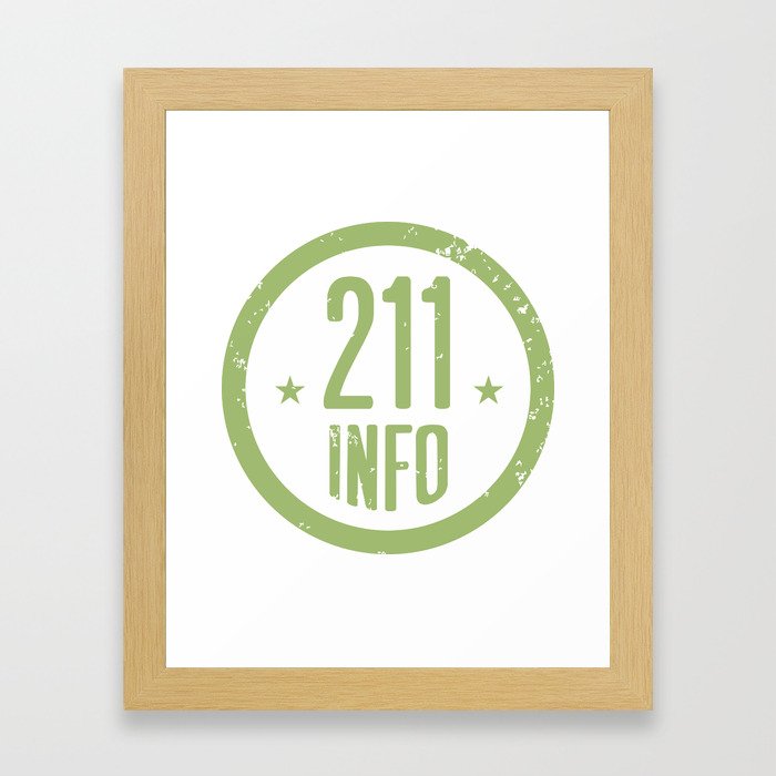 211info logo Framed Art Print