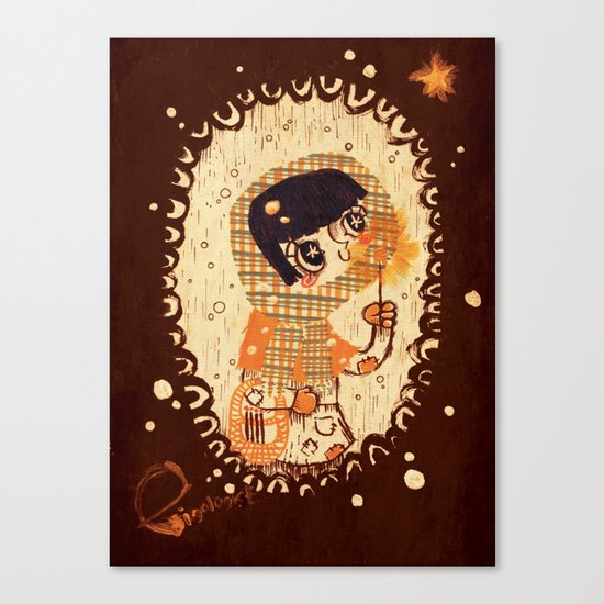 The Little Match Girl 卖火柴の小女孩 Canvas Print