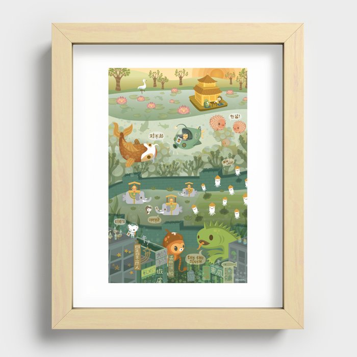 The Octonauts Explore the East Recessed Framed Print