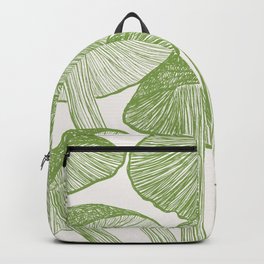 Green Magic Mushroom Garden Drawing Backpack