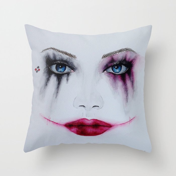 Harley Quinn Throw Pillow