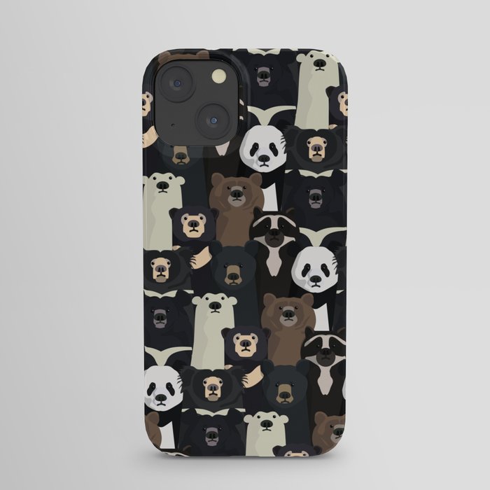 Bears of the world pattern iPhone Case