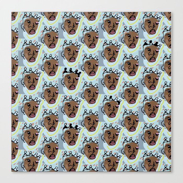 New Face Pattern Canvas Print