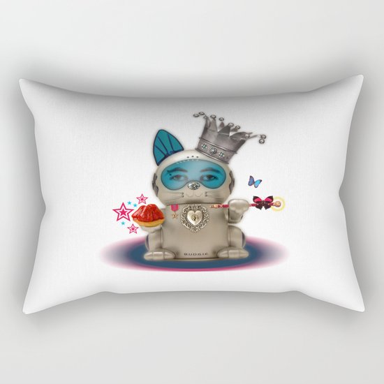 B.U.D.G.I.E. (Biomechanical Unit Designed for Galactic Infiltration and Exploration) Rectangular Pillow