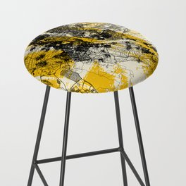 Giza City Map - Egypt - Grunge Bar Stool