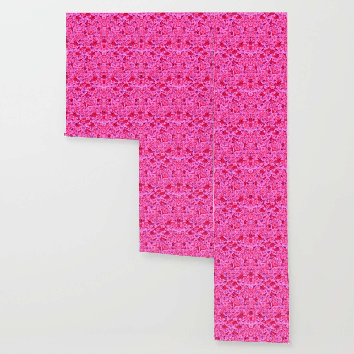 Floral Pink And Red Roses Tumblr Aesthetic Wallpaper