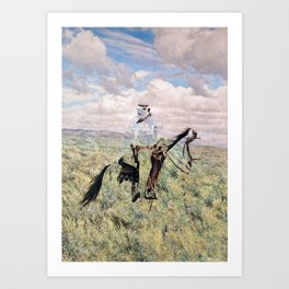 The Unknown Rider in Death Rides The Pecos Art Print
