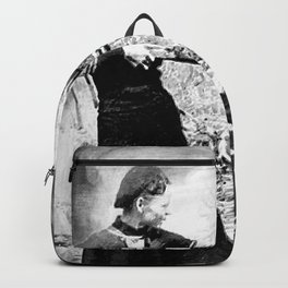Painting Of Bonnie and Clyde Mock Robert Photo Backpack