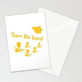 Save the bees! by Beebox Stationery Card