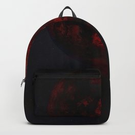 Red Glitch Planet Backpack