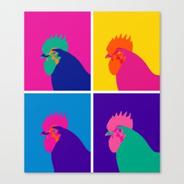 Chicken Pop Art Canvas Print