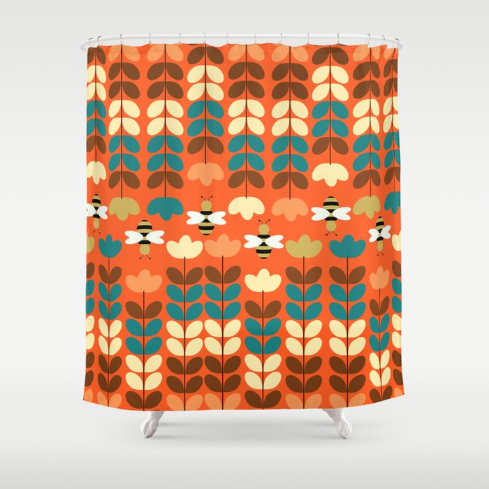 Happy workers Shower Curtain