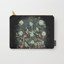 Sacred Geometry Mother - muted colors Carry-All Pouch | Goddess, Dodecahedron, Siva, Tattoo, Drawing, Buddha, Illustration, Traditional, Geometry, Spirituality 
