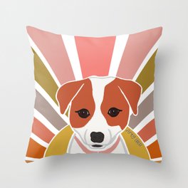Jack Russell Terrier Sun Rays -  Throw Pillow