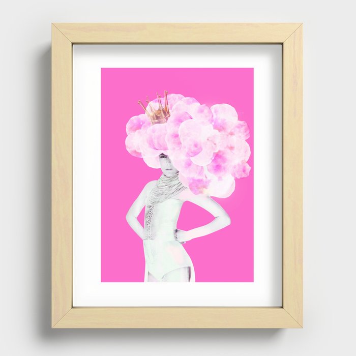 Cotton Candy Queen Recessed Framed Print