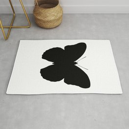 BUTTERFLY SILLOUETTE. Area & Throw Rug