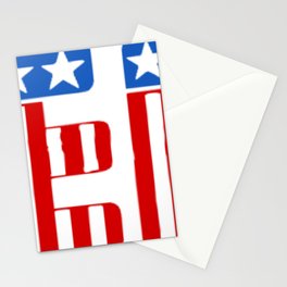 Usa Beer Text Stars And Stripes beer Stationery Card