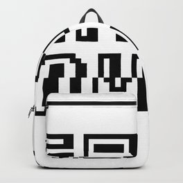 Game Over Backpack | Black And White, Grid, Digital, Over, Technology, Glitch, Gamer, Gameover, Tech, Glitching 