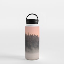 Pink Foggy Forest Water Bottle