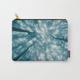 Smoky Mountain Summer Forest Teal - National Park Nature Photography Carry-All Pouch | Teal, Woods, Mountain, Turquoise, Vintage, National, Forest, Photo, Park, Mountains 