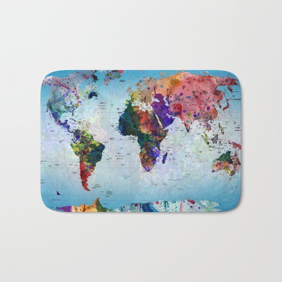 map Bath Mat